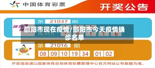 邵阳市现在疫情/邵阳市今天疫情确诊名单-第1张图片